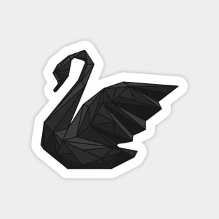Black Swan Geometric Sticker